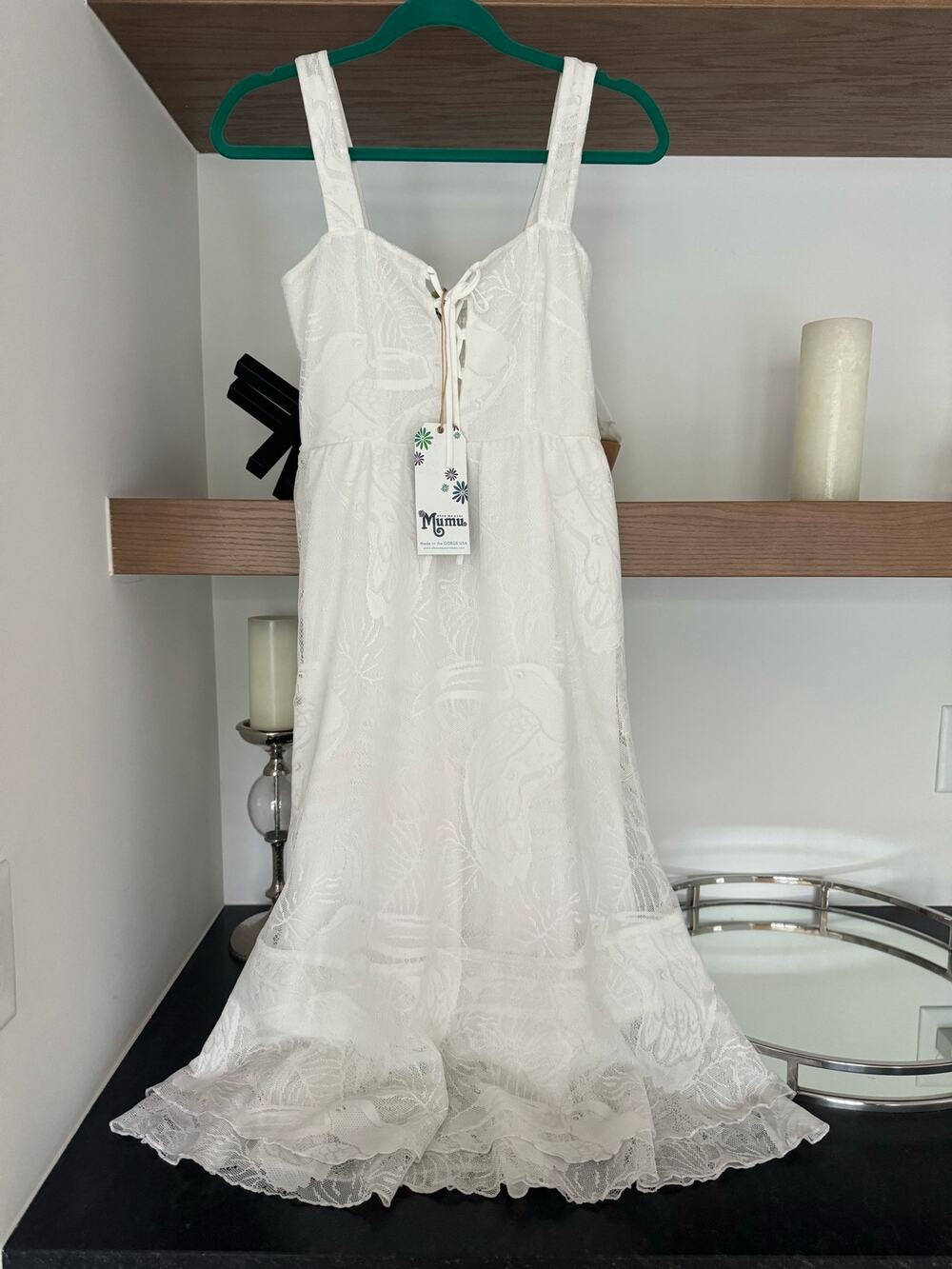 Show Me Your Mumu Lace Dress in White